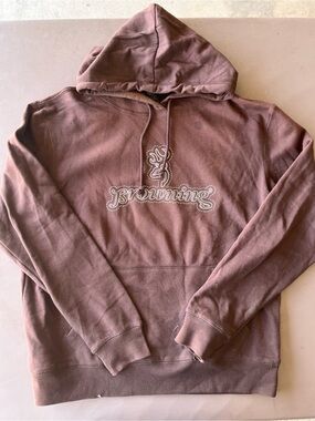 Browning Brown Pullover Hoodie with Script Logo